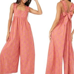 Free People Katya Jumpsuit in Coffee Combo